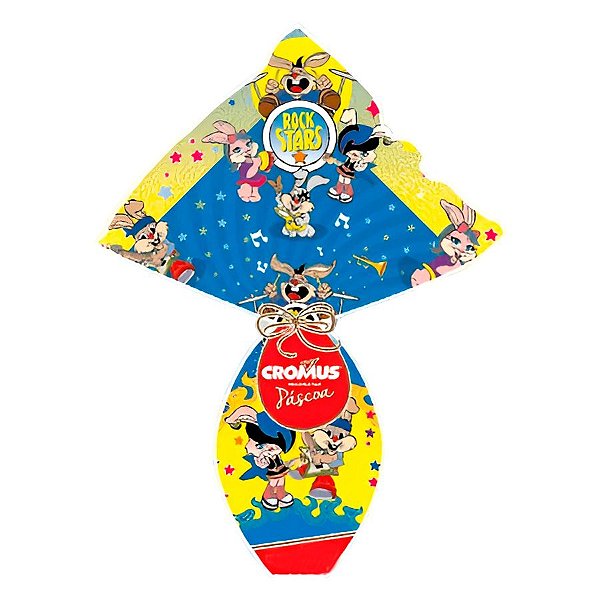 Saco Express 32x32cm para Ovos de 150g a 200g - Coelhos Rockstars - 5 unidades - Cromus - Rizzo