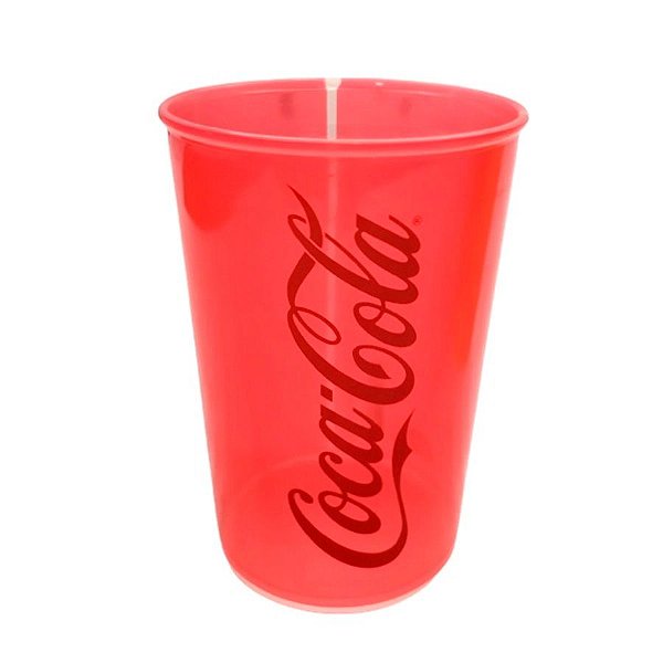 Copo de Plástico Coca-Cola - Vermelho - 320 ml - 1 unidade - Plasútil - Rizzo