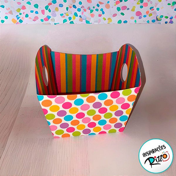 Cestinha para Doces - Colors - 10 unidades - Cromus - Rizzo