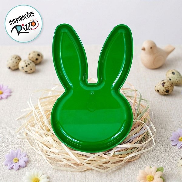 Bandeja Decorativa - Coelho Verde Bandeira - 1 unidade - Rizzo