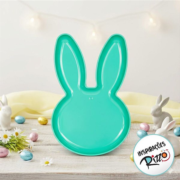 Bandeja Decorativa - Coelho Verde - 1 unidade - Rizzo