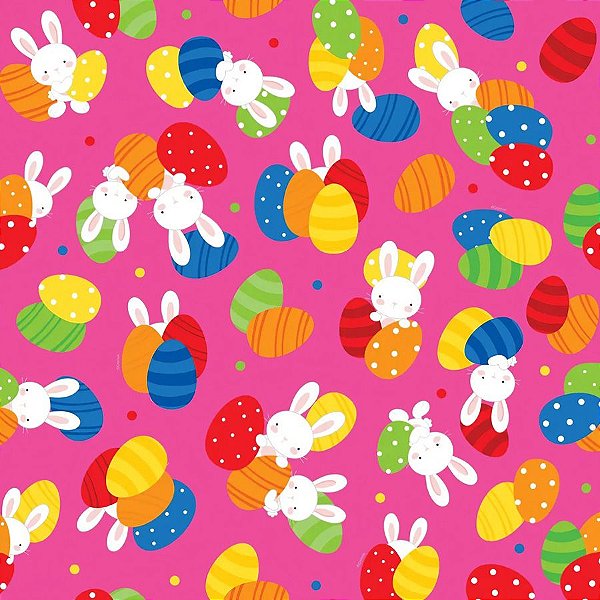 Folha para Ovos de Páscoa Mundo Dos Ovos Rosa 69x89cm - 25 unidades - Cromus - Rizzo