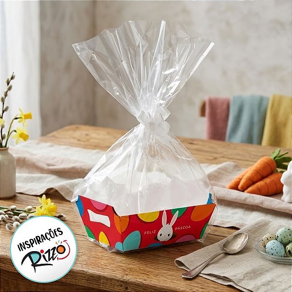 Kit Cesta - Coelhinho Sai Da Toca - 18x13x8,5 - Vermelho - 1 unidade - Cromus - Rizzo