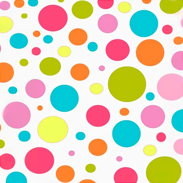 Folha para Ovos de Páscoa Bolinhas Coloridas 69x89cm - 5 unidades - Cromus - Rizzo