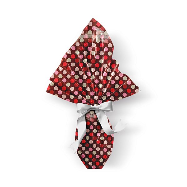 Folha para Ovos de Páscoa Marrom Bolinhas Coloridas 69x89cm - 25 unidades - Cromus - Rizzo