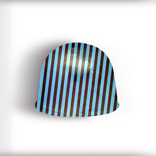 Papel Chumbo 10x9,8cm - Listras Azul e Marrom - 300 unidades - Cromus - Rizzo