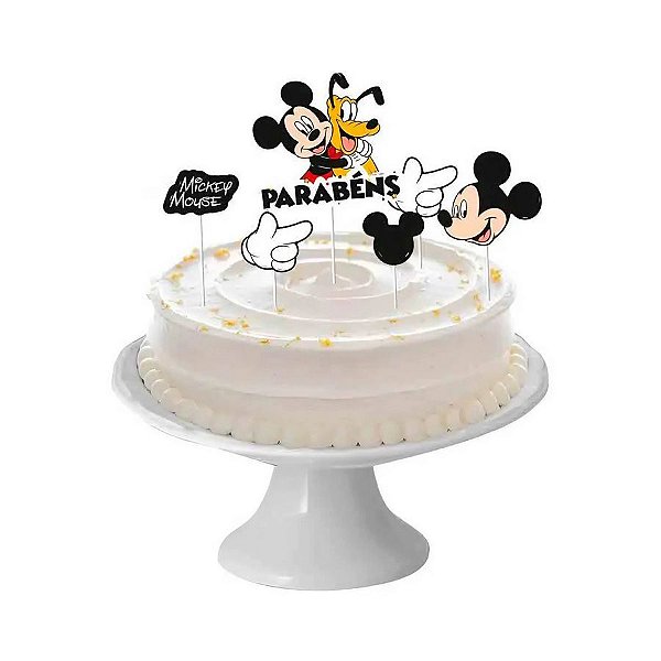 Decoração de Bolo - Mickey Mouse - 6 unidades - Regina - Rizzo