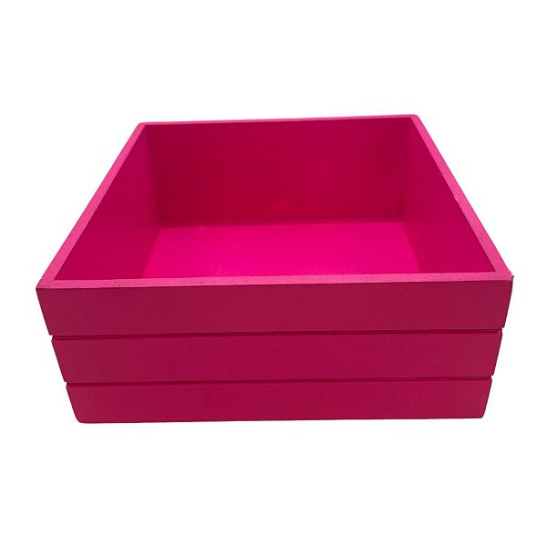 Decoração MDF Caixa Altura P - Pink - 1 unidade - Rizzo
