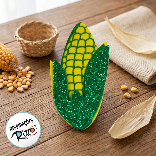 Aplique Decorativo Festa Junina - Espiga de Milho - 6 unidades - Rizzo