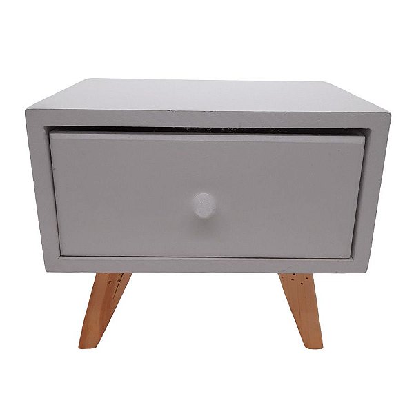 Mesinha com Gaveta MDF - Branca - 17,5x20cm - 1 unidade - Rizzo