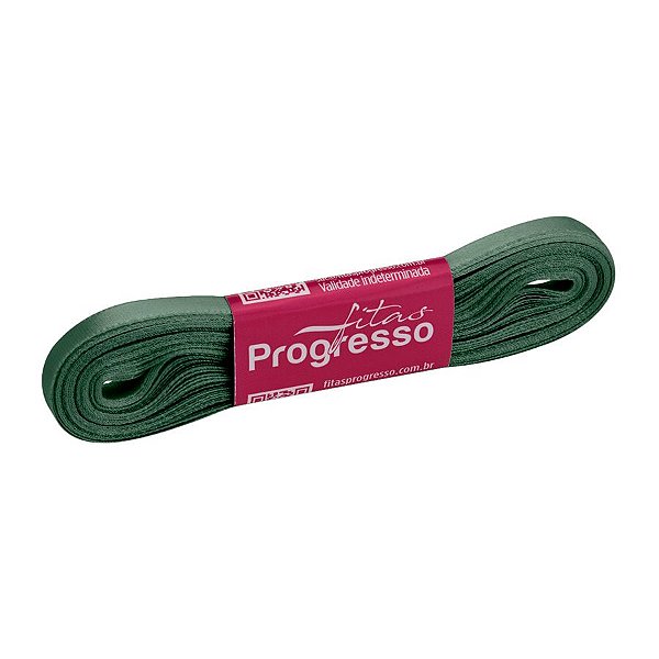 Fita de Cetim 7mm nº1 - 10m Cor 2059 Verde Oliva - 1 unidade - Fitas Progresso - Rizzo