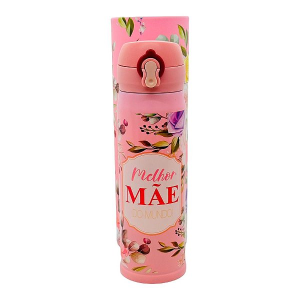 Garrafa Térmica Melhor Mãe do Mundo - 450ml - 1 unidade - Rizzo