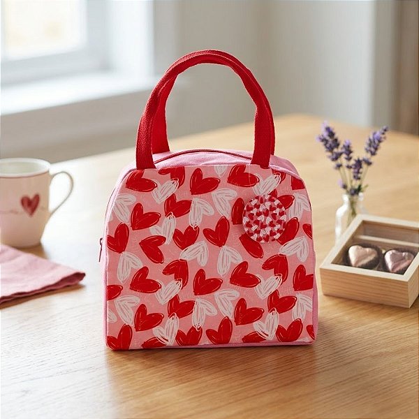 Bolsa Termica Rosa - 22x12x18cm - 1 unidade - Rizzo