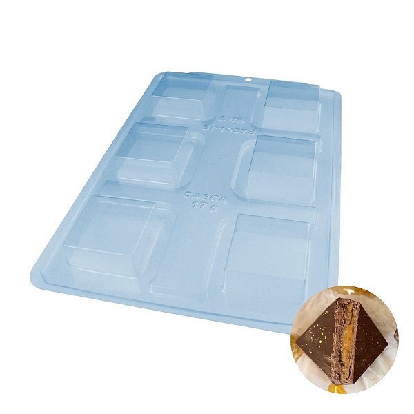 Forma de Acetato Especial Semiprofissional - Pão de Mel Quadrado G - Ref. 3704 - 1 unidade - BWB - Rizzo