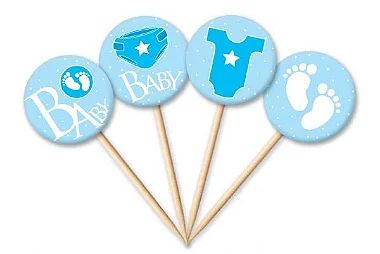Tag Baby Menino com 12 un. Cód. 4953 Miss Embalagens Rizzo Confeitaria