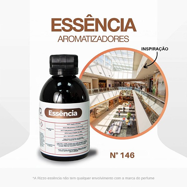 Essência Mooca Plaza Shopping Concentrada para Ambientes N°146 - 100 g - 1 unidade - Rizzo