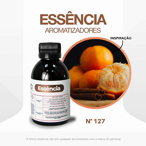 Essência Mandarim Canele Concentrada para Ambientes N°127 - 100 g - 1 unidade - Rizzo