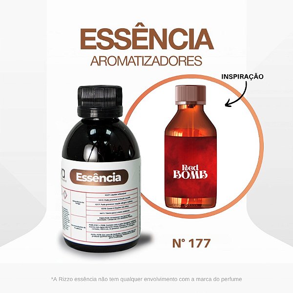Essência Red Bomb Concentrada para Ambientes N°177 - 100 g - 1 unidade - Rizzo