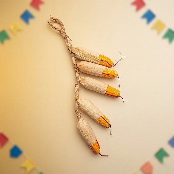 Enfeite Decorativo para Pendurar de Festa Junina - Milho - 46cm - 1 unidade - Rizzo