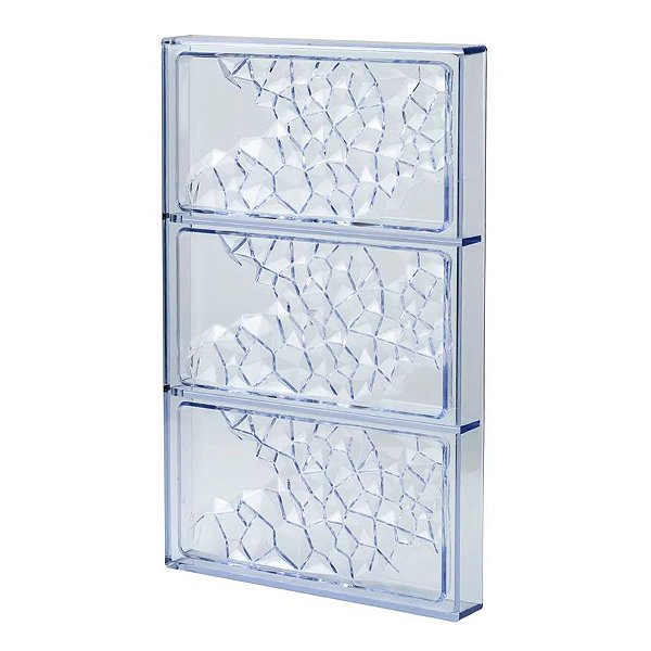 Forma De Poliestireno - Tablete/barra Médio Floco de Neve- Cromus Linha Profissional Allonsy - 1 unidade - Rizzo