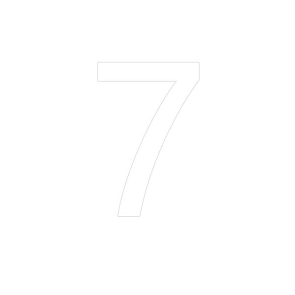Transfer - Número 7 - Branco - 1 unidade - Rizzo