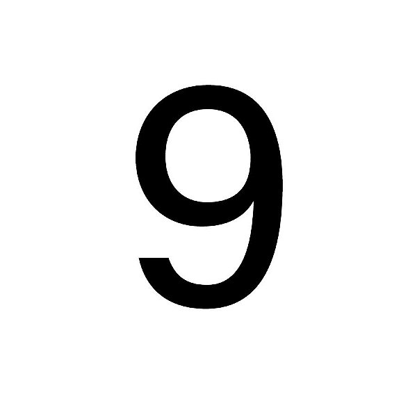 Transfer - Número 9 - Preto - 1 unidade - Rizzo