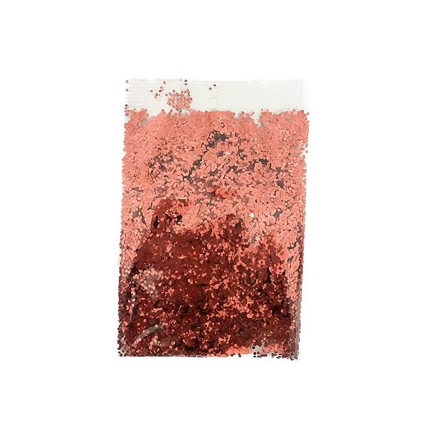Confete Mini Bolinha Metalizado 15g - Rose - Double Face - 1 unidade - Rizzo