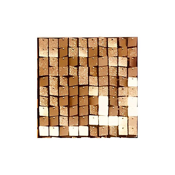 Painel Metalizado Shimmer Wall Dourado com Glitter - 30x30cm - 1 unidade - Rizzo