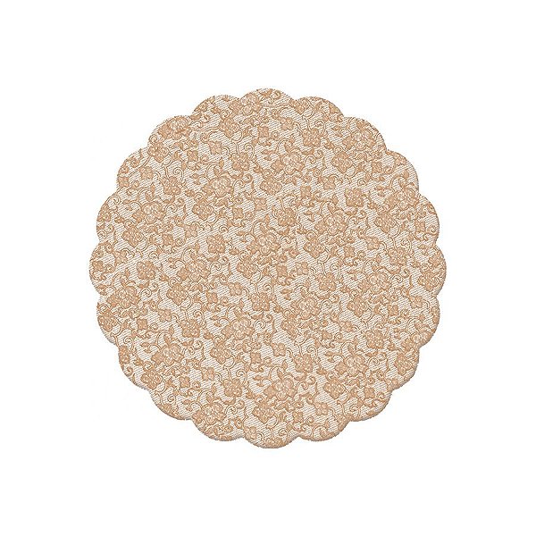 Fundo Rendado Redondo para Doces - Francesa Toffee - 100 unidades - Cromus - Rizzo
