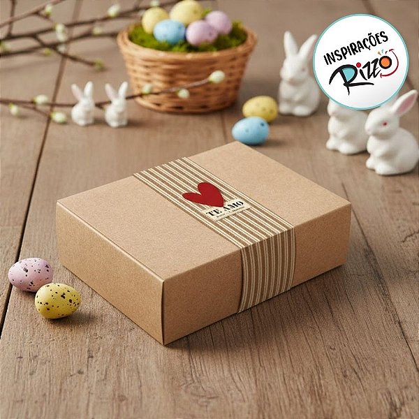 Caixa com Cinta para Docinhos - L'Amour - 10 unidades - Cromus - Rizzo