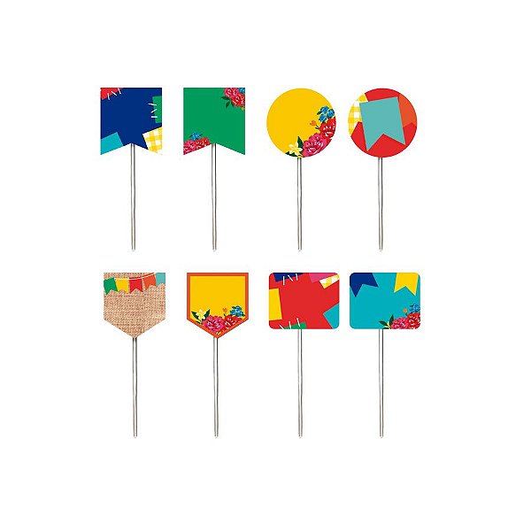 Espeto para Doces - Arraia 2 Sortidos - 14 unidades - Cromus - Rizzo