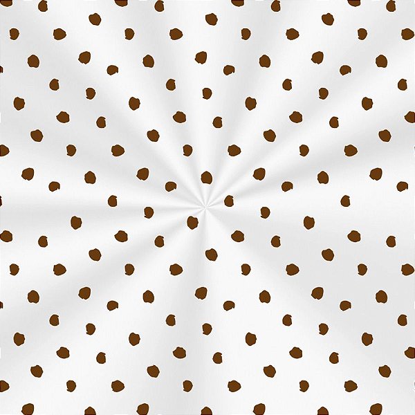 Saco Adesivado Decorado com Aba - Dots Marrom - 100 unidades - Cromus - Rizzo