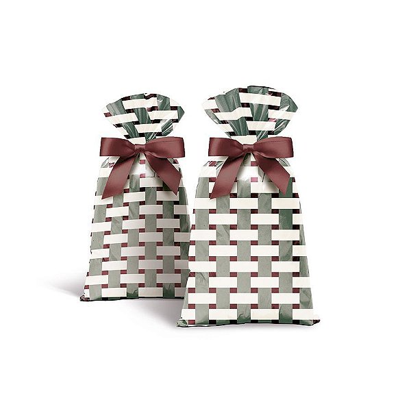 Saco para Presente Decorado - Land - Cromus - Rizzo