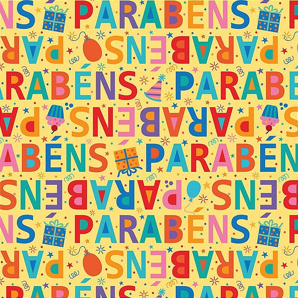 Saco para Presente Decorado - Fiesta - Cromus - Rizzo