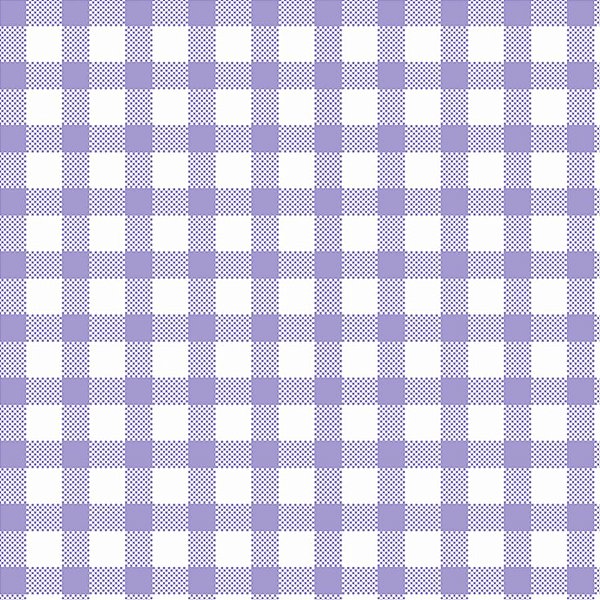 Tecido Autocolante Xadrez Lilás  50x30cm - 1 unidade - Rizzo