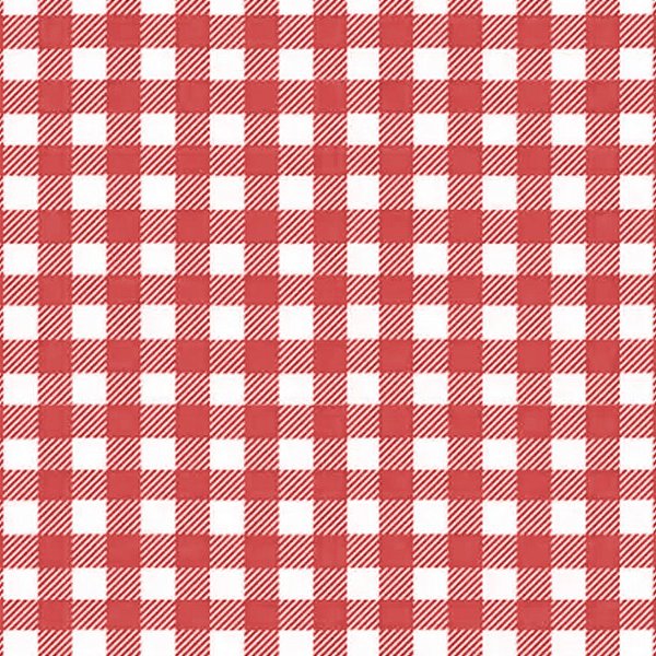 Tecido Autocolante Xadrez Vermelho  50x30cm - 1 unidade - Rizzo