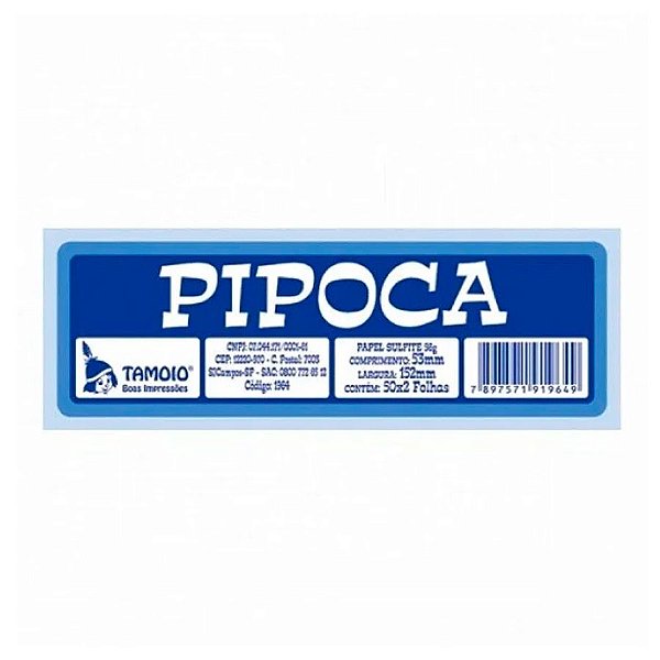 Talão de Pipoca  - 100 unidades - Rizzo