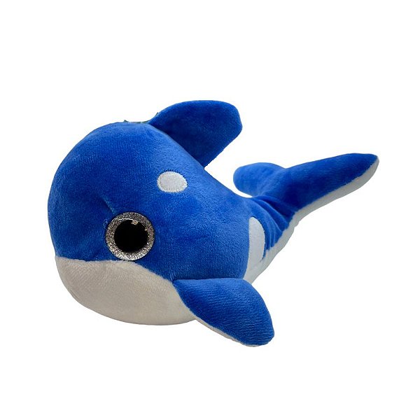 Baleia de Pelúcia - Azul - 20cm - 1 unidade - Rizzo
