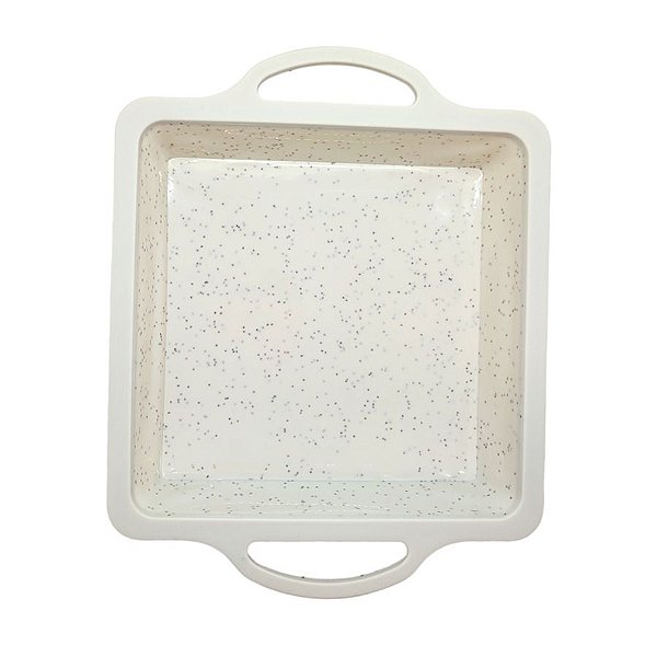 Forma de Silicone Com Alça Iron - Quadrada - 23cm - 1 unidade - Mimo Style - Rizzo