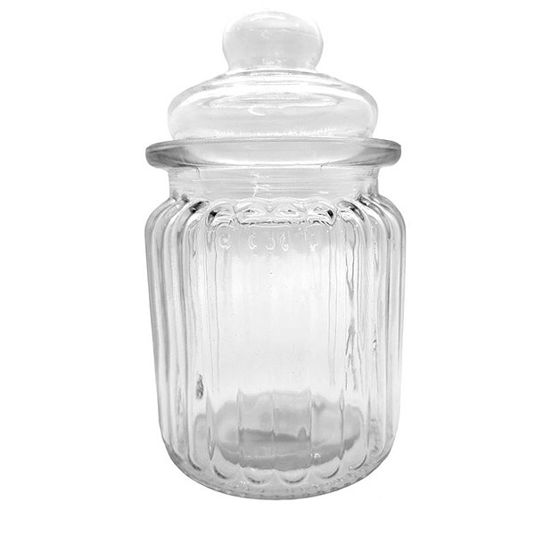 Pote de Vidro Com Tampa Hermética - 11,5x7,3cm - 280ml - 1 unidade - Rizzo