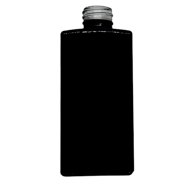 Frasco para Perfumaria de Vidro Retangular - Preto - 250ml - 1 unidade - Rizzo