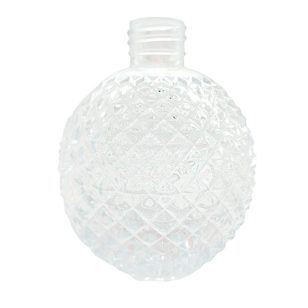 Frasco para Perfumaria de Vidro Redondo - Madri Transparente- 330ml - 1 unidade - Rizzo