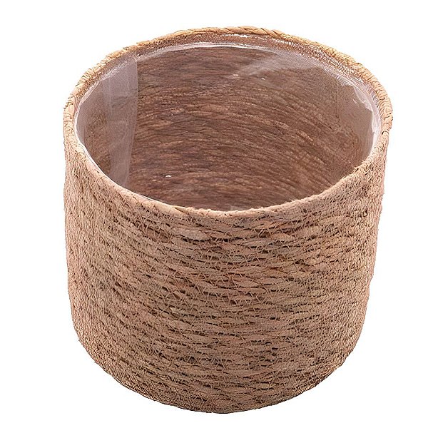 Cesta Decorativa Mayara de Seagrass com Forro Plástico - 12x12x10cm - 1 unidade - Rizzo