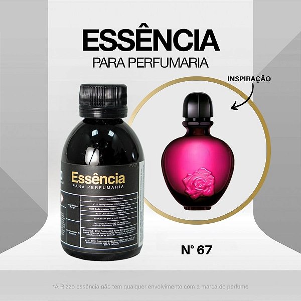 Essência XS Black Fem Concentrada para Perfumaria N°67 - 100g - 1 unidade - Rizzo