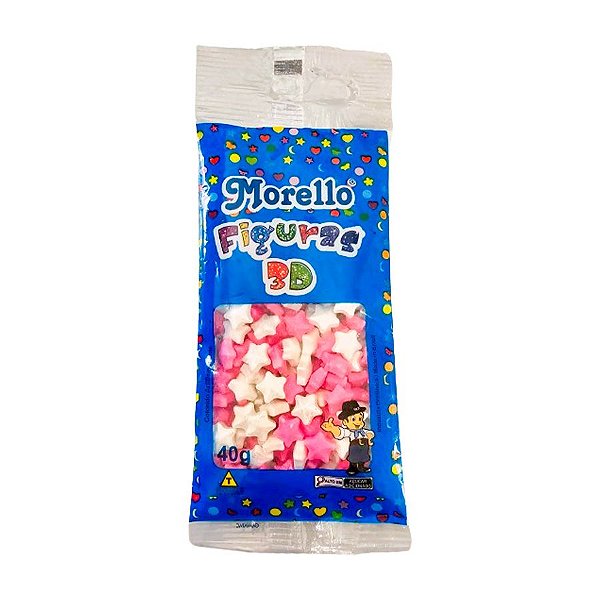 Confeito Figura Estrela Girl - 40g - 1 unidade - Morello - Rizzo