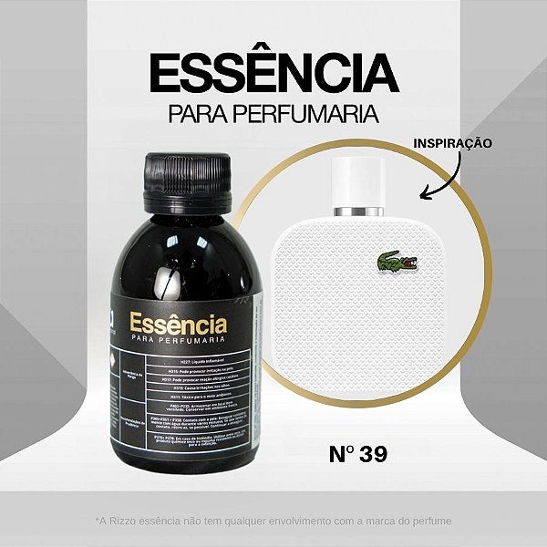 Essência Lacoste White Concentrada para Perfumaria N°39 - 100g - 1 unidade - Rizzo