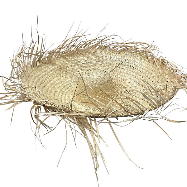 Chapéu de Palha Desfiado Estilo Mexicano - 70cm - 1 unidade - Rizzo