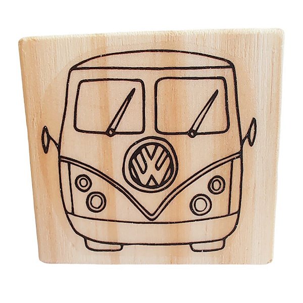 Carimbo de Madeira - Kombi - M - 1 unidade - Rizzo