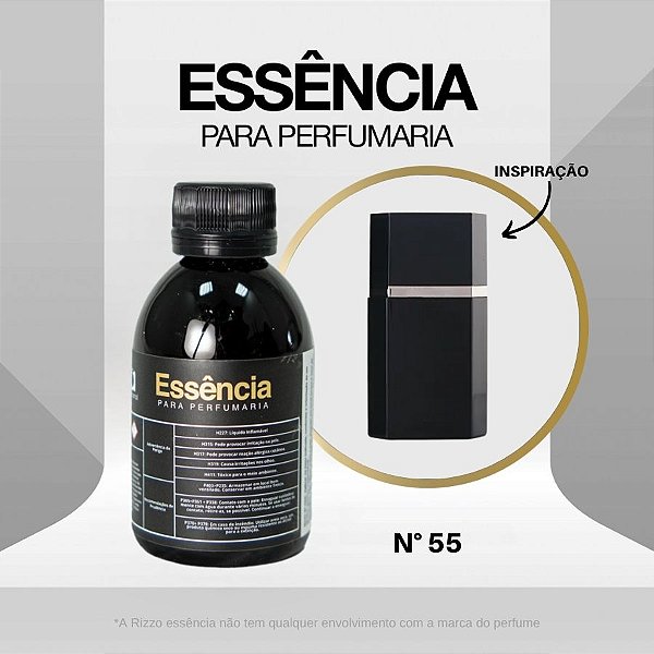 Essência Plata Y Negro Concentrada para Perfumaria N°55 - 100g - 1 unidade - Rizzo