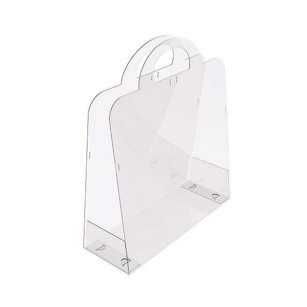 Sacola Transparente Bag com Alça G - 29,5x25x9cm - 1 unidade - Rizzo